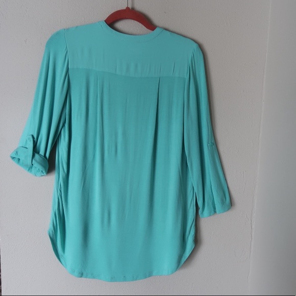 ANTHROPOLOGIE ‘pleione’ teal tunic - Picture 6 of 8